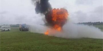 Plane catches fire at Dehradun airport