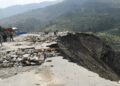 Landslide on the old route leading to Vaishno Devi temple