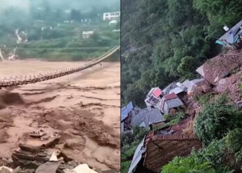 8 houses washed away due to cloudburst in Himachal