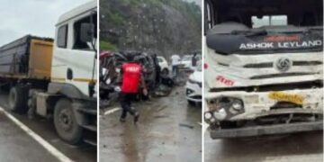Horrible accident on Mumbai-Pune Expressway