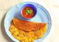 Tomato Besan Veg Omelet