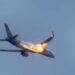 Condor Airlines plane engine catches fire