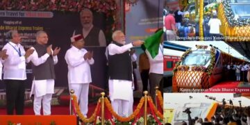 PM Modi flagged off three new Vande Bharat Express