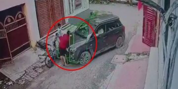 High speed SUV runs over 3 children