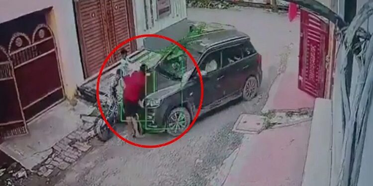 High speed SUV runs over 3 children
