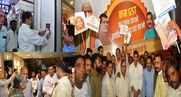 AK Sharma's interaction with traders and shopkeepers in Hazratganj