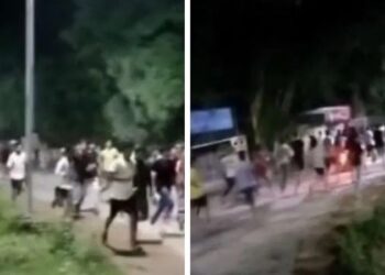 Violent clash between two groups of students in BHU