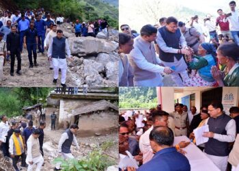 CM Dhami met the disaster affected villagers