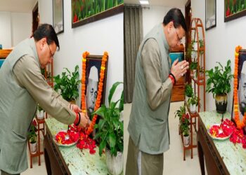 CM Dhami paid tribute to Pandit Govind Vallabh Pant on his birth anniversary