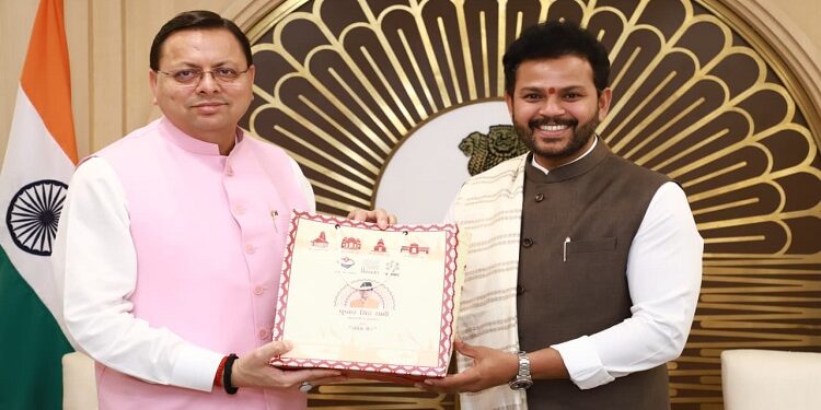 CM Dhami met Union Civil Aviation Minister Kinjarapu Rammohan Naidu