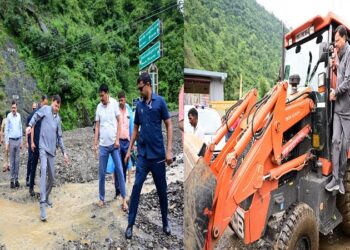 CM Dhami reached ground zero amidst the devastation