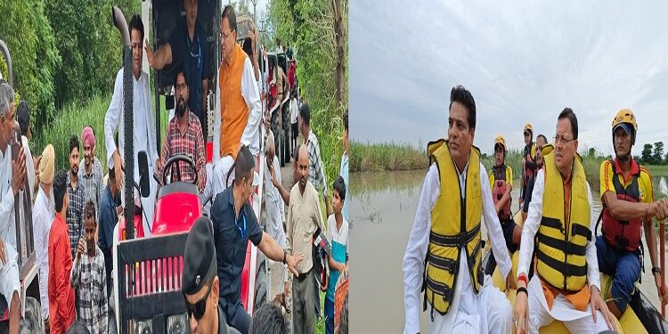 CM Dhami became an example of public service in disaster