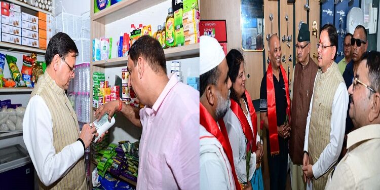 CM Dhami visited Sahastradhara Crossing market