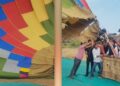 CM Mohan Yadav's hot air balloon caught fire