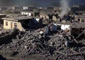 Massive earthquake in Afghanistan