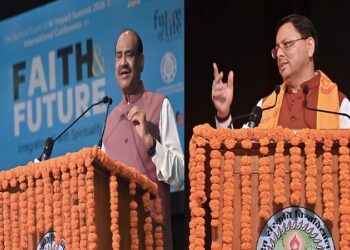 Om Birla and CM Dhami participated in the Indian AI Summit