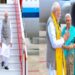 Governor and CM Yogi welcomed PM Modi on his arrival in Varanasi
