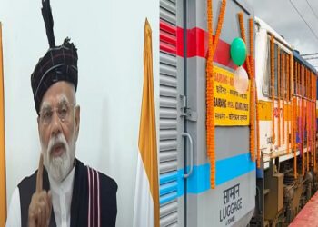PM Modi flagged off three trains from Aizawl