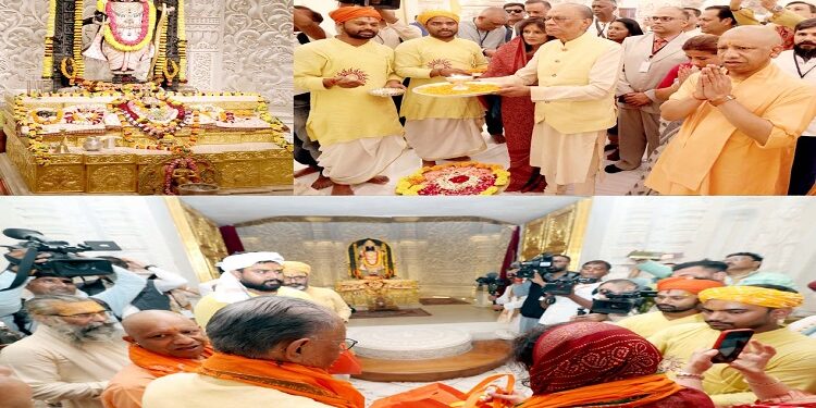 PM Ramgulam bowed his head in the court of Shri Ramlala