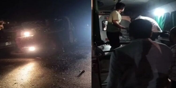 Roadways bus overturned after going out of control