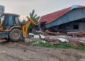 Bulldozer ran on Shri Ram Swaroop University