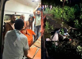 Uncontrolled car falls into well, 4 killed