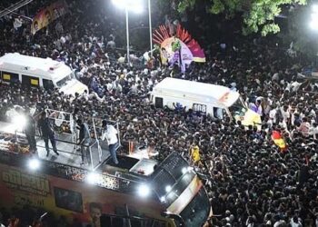 Vijay's party leader arrested