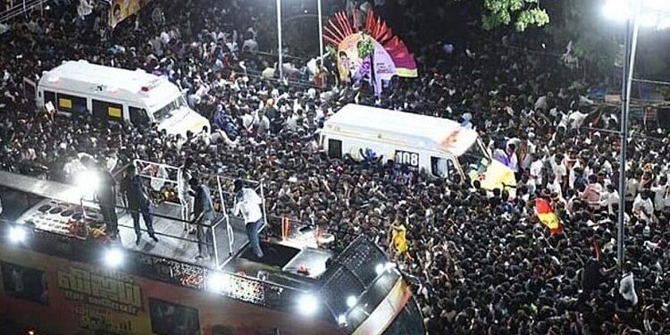 Vijay's party leader arrested