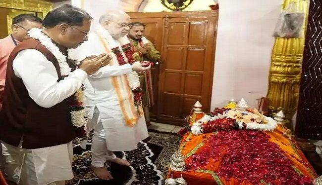 Amit Shah and CM Sai worshiped Goddess Danteshwari.