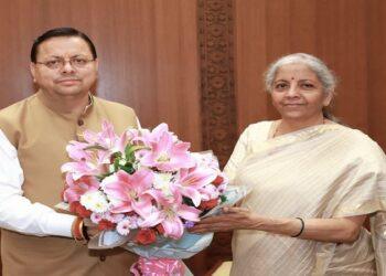 CM Dhami met Finance Minister Sitharaman