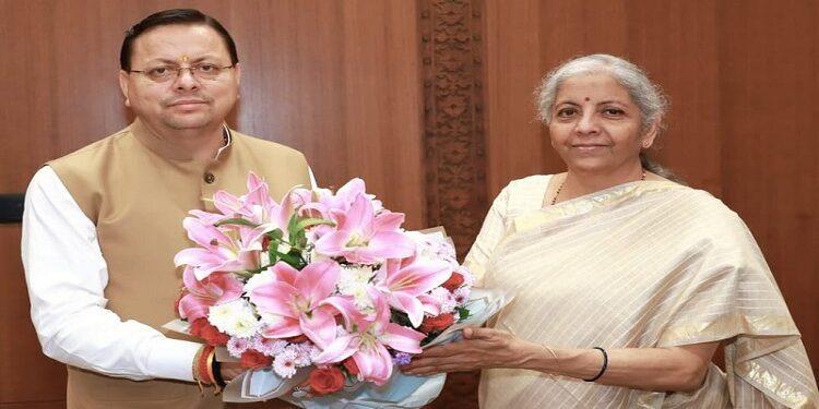 CM Dhami met Finance Minister Sitharaman