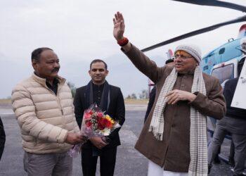 CM Dhami reached Munsiyari