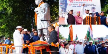 CM Dhami paid tribute to Sardar Patel.