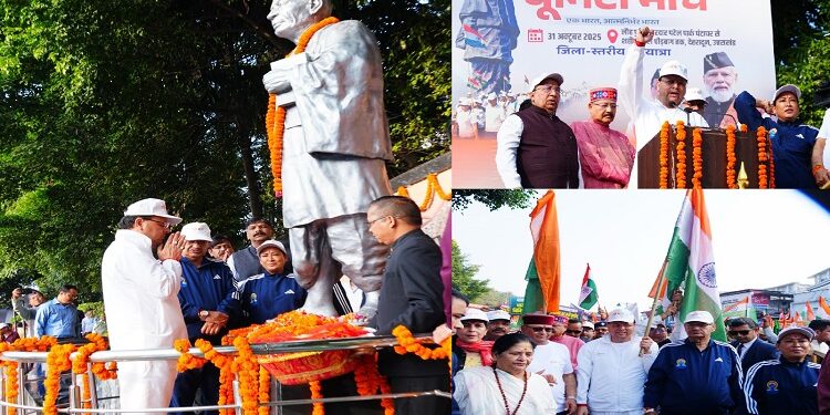 CM Dhami paid tribute to Sardar Patel.