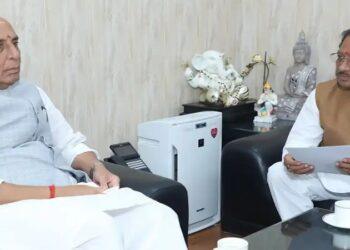 CM Vishnudev Sai met Union Defense Minister Rajnath Singh