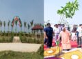 CM Yogi and Rajnath Singh visited 'Shaurya Van'