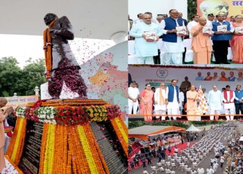 CM Yogi paid humble tribute to Sardar Patel.