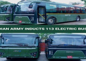 113 e-buses join Indian Army