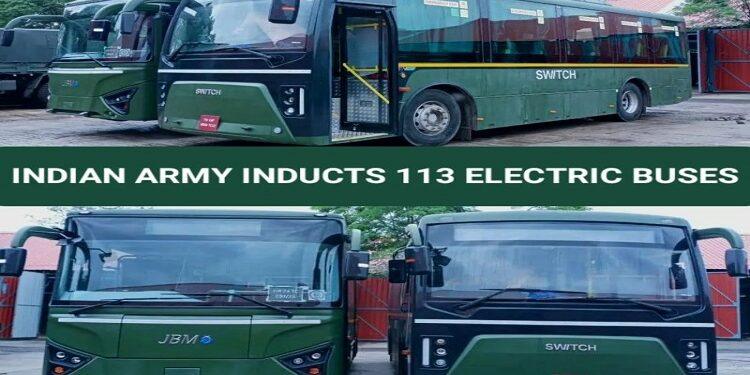 113 e-buses join Indian Army