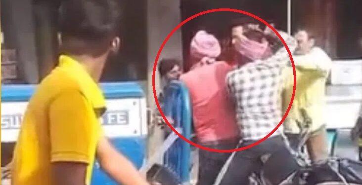 SP leader Nizamuddin beats tractor driver