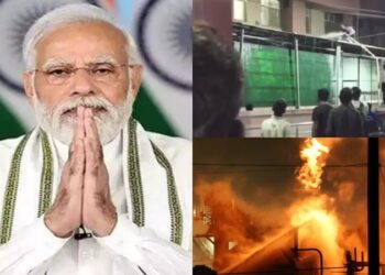 PM Modi expressed grief over the fire incident at SMS Hospital