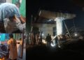 Under-construction railway overbridge collapses in Tundla