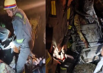 Three killed in horrific road accident