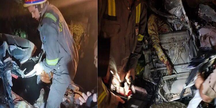 Three killed in horrific road accident