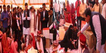 AK Sharma participated in the Mukhyamatri Samuhik Vivah Yojana