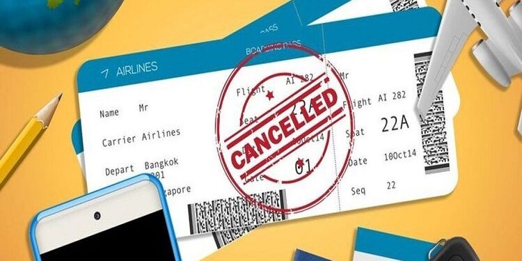 Air tickets cancellation