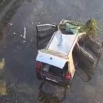 Alto car falls into Sharda canal