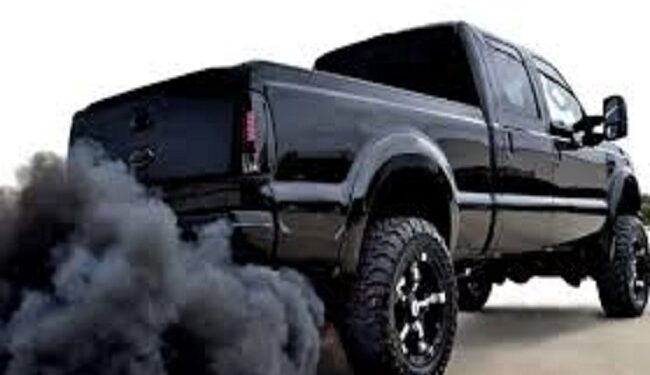 Black smoke coming out of the car