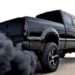 Black smoke coming out of the car