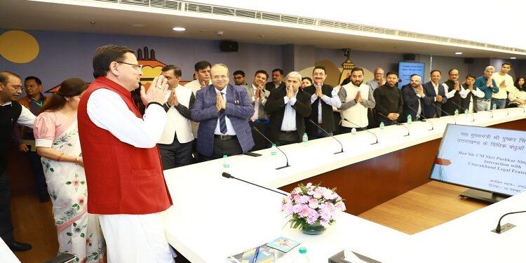CM Dhami interacted with expatriate Uttarakhand advocates